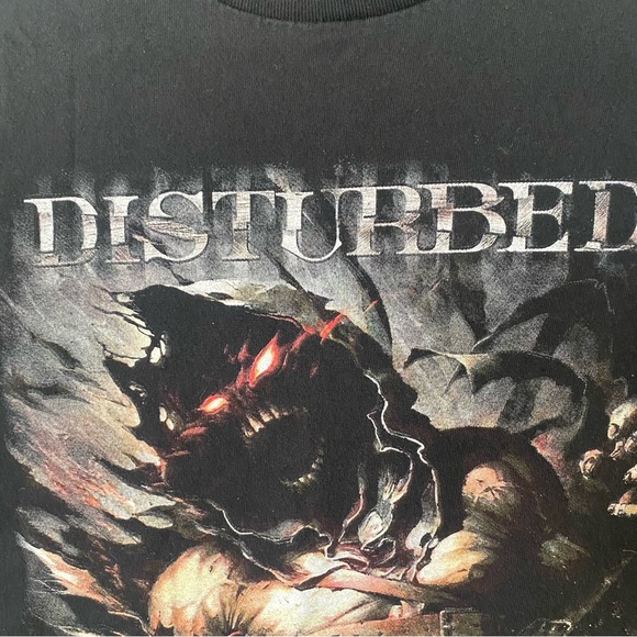 2011 DISTURBED Asylum Band Tour T-Shirt Music As A Weapon KORN - Picture 6 of 13